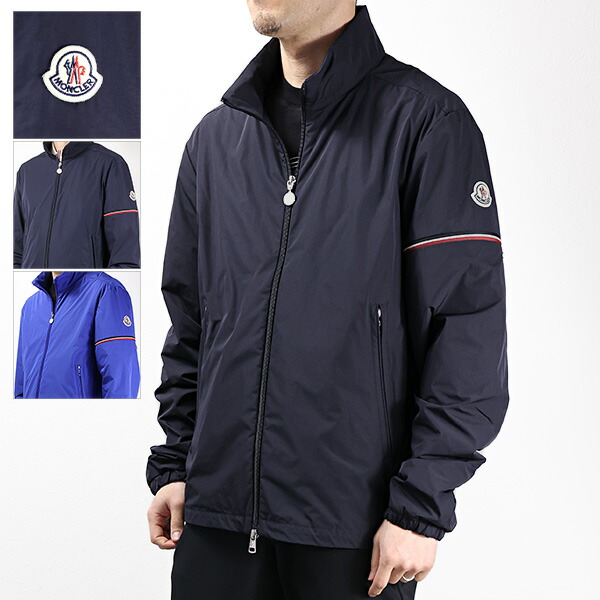 MONCLER モンクレール RUINETTE JACKET ジャケット ブルゾン アウター ジップアップ フードなし 軽量 ショート丈 ロゴパッチ メンズ 1A00118 54A91 LaG Onlinestore