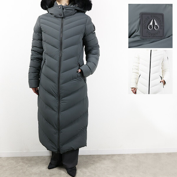 MOOSE KNUCKLES ムースナックルズ ダウンコート Cooper Lake Parka Shearling M33LP235S レディース フード付き 撥水 ファー付き ロゴパッチ アウター LaG Onlinestore|LaG OnlineStore 店
