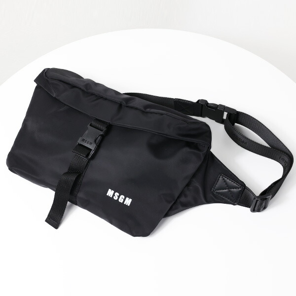 MSGM エムエスジーエム Logo Belt Bag ベルトバッグ ボディバッグ クロスボディ 鞄 ロゴ ナイロン メンズ 3540MZ 61790 LaG Onlinestore