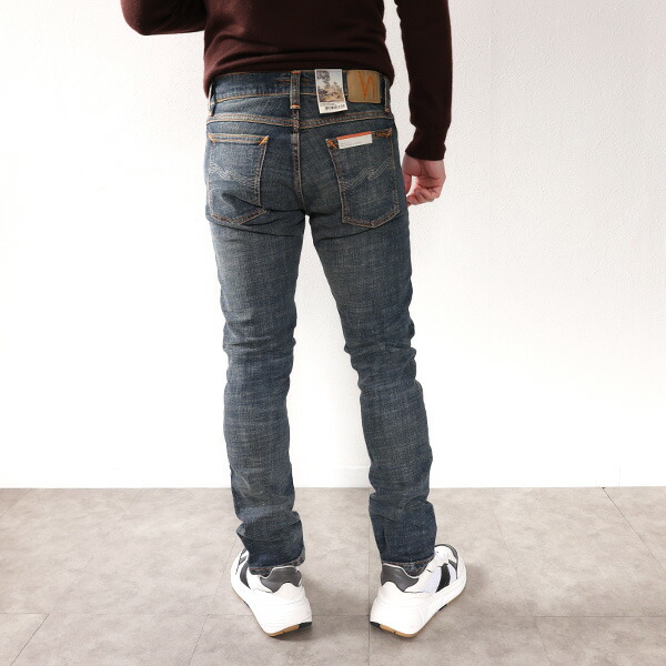 Nudie Jeans ヌーディージーンズ デニムパンツ Tilted Tor Denim Jeans ティルテッドトール 112779 メンズ スリムストレート ストレッチ 5ポケット ウォッシュ加工 ジーンズ LaG Onlinestore