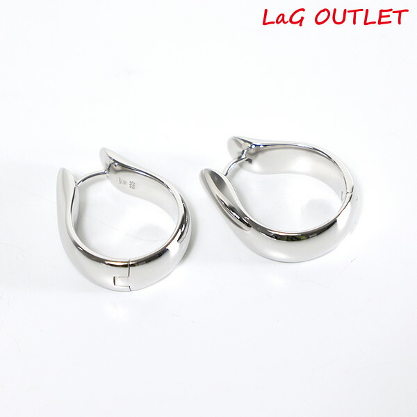 TOM WOOD フープピアス ブラック シルバー925 TOM WOOD TOMWOOD トムウッド ピアス Pebble Hoops Small ぺブル
