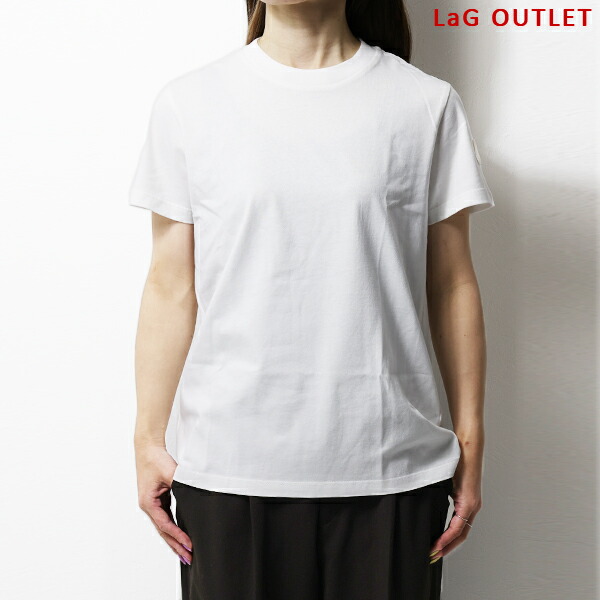 【LaGアウトレット】MONCLER モンクレール Tシャツ 8C000 05 829HP レディース 半袖 クルーネック カットソー コットン ロゴ T-Shirt LaG Onlinestore