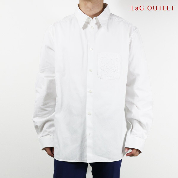 【LaGアウトレット】LOEWE ロエベ シャツ Anagram Shirts S000Y05X02 メンズ アナグラム 長袖 胸ポケット コットン アウトレット LaG Onlinestore 71,390円