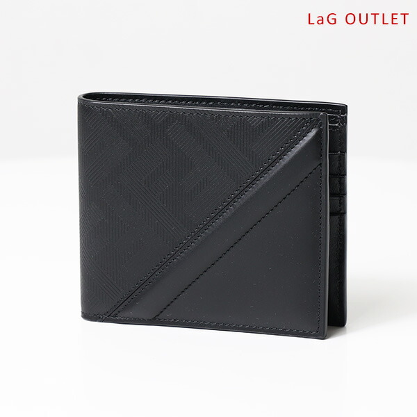 【LaGアウトレット】FENDI フェンディ 二つ折り財布 Fendi Shadow Diagonal Bi-Fold Wallet シャドー ダイアゴナル 7M0169AP1T メンズ FFロゴ ズッカ柄 レザー ミニ財布 小銭入れなし LaG Onlinestore｜LaG OnlineStore　店