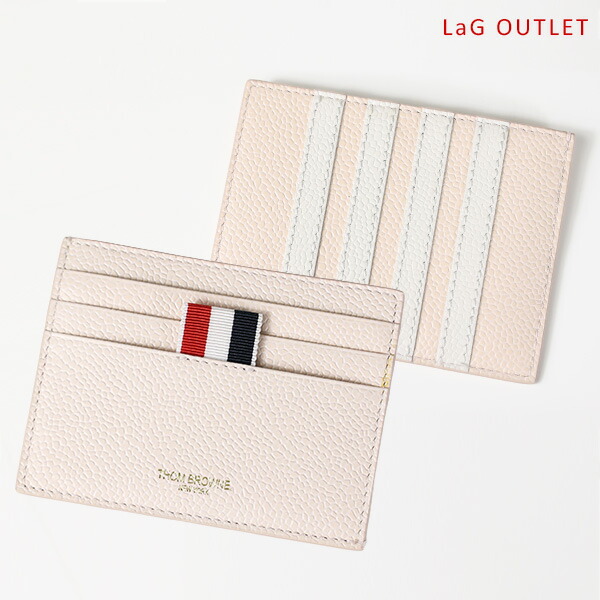 【LaGアウトレット】THOM BROWNE トムブラウン カードケース Card Case MAW220A 00198 レディース レザー パスケース 定期入れ カードホルダー ストライプ LaG Onlinestore|LaG OnlineStore 店
