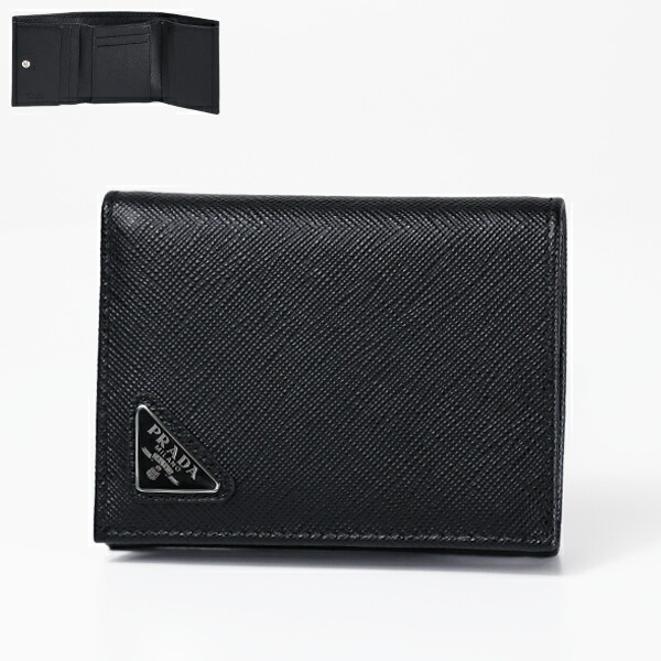 楽天市場】PRADA プラダ SAFFIANO TRIANGOLO Wallet 三つ折り財布