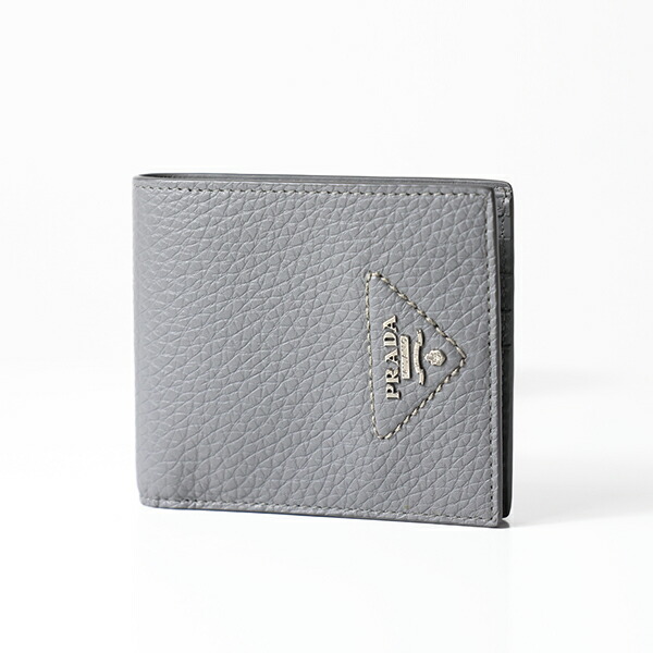 楽天市場】PRADA プラダ Saffiano Leather Bi-Fold Wallet 二つ折り