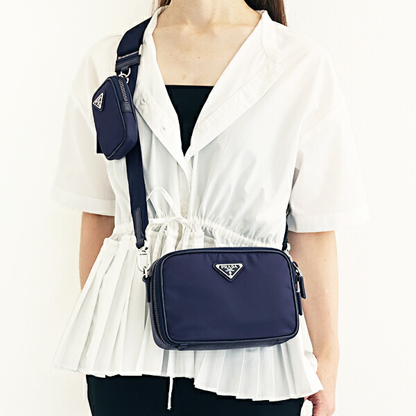 楽天市場】プラダ PRADA バッグ ショルダーバッグ 2VH112 074 ZNO ネロ