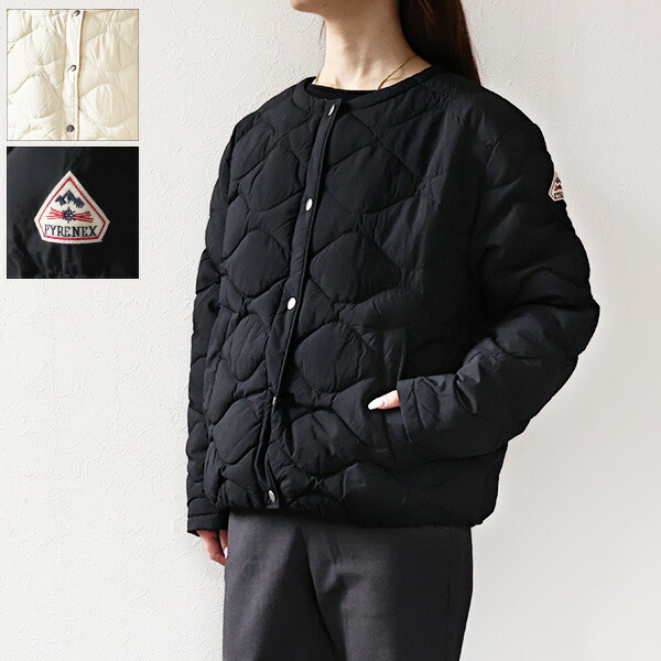 楽天市場】PYRENEX ピレネックス ダウンジャケット NACRE Collarless