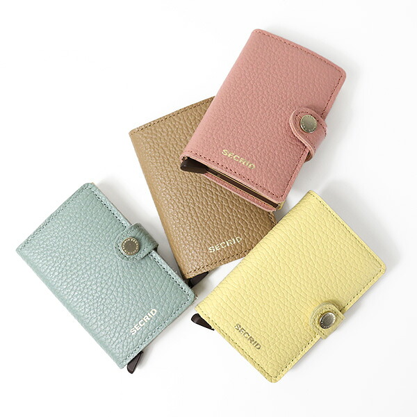 SECRID セクリッド ミニウォレット Mini Wallet PEBBLE メンズ レディース カードケース 財布 レザー スキミング防止 スライド式 LaG Onlinestore