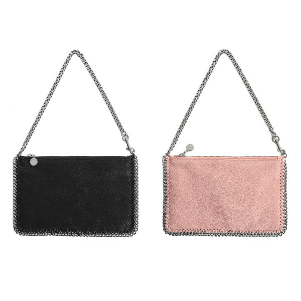 クラッチバッグ STELLA MCCARTNEY FALABELLA CLUTCH Stella McCartney Falabella Zipper Trim Fold Over Clutch