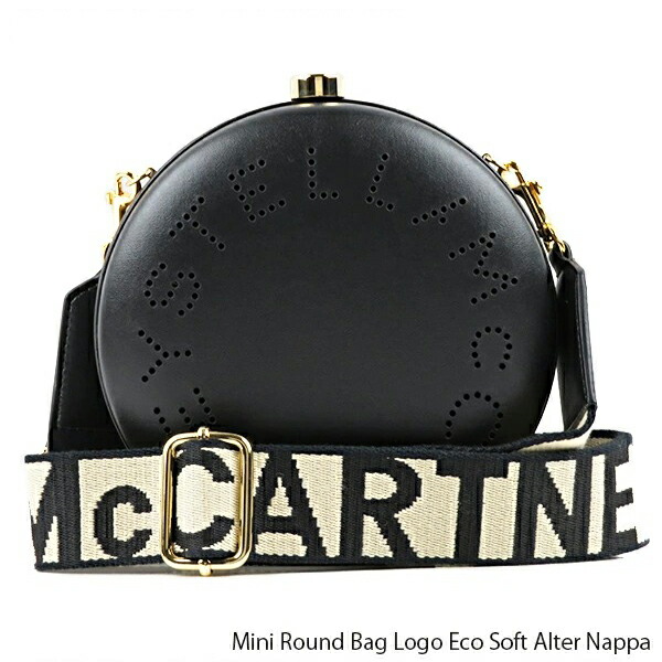 STELLA McCARTNEY ステラマッカートニー Mini Round Bag Logo Eco Soft Alter Nappa レディース ショルダーバッグ ラウンド チェーンバッグ [581272W8542] LaG Onlinestore