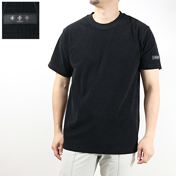 TATRAS タトラス Tシャツ LOGELO Crew Neck T-Shirts ロジェーロ MCKZ0556083588 メンズ 半袖 ジャカード モノグラム パイル カットソー クルーネック LaG Onlinestore｜LaG OnlineStore　店 18,460円