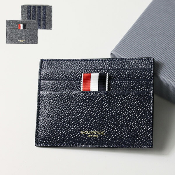 THOM BROWNE トムブラウン カードケース Card Case MAW220A 00198 メンズ レディース レザー パスケース 定期入れ カードホルダー ストライプ LaG Onlinestore|LaG OnlineStore 店