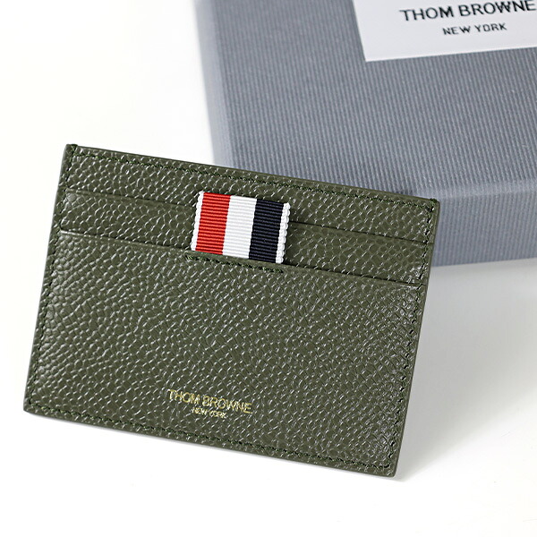 THOM BROWNE トムブラウン カードケース Card Case MAW020L 00198 メンズ パスケース 定期入れ カードホルダー レザー ストライプ LaG Onlinestore|LaG OnlineStore 店