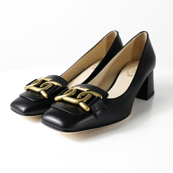 TOD'S トッズ パンプス KATE Pumps ケイト XXW96K0IB80OON XXW96K0IB80SHA レディース レザー メタルチェーン シューズ 靴 LaG Onlinestore