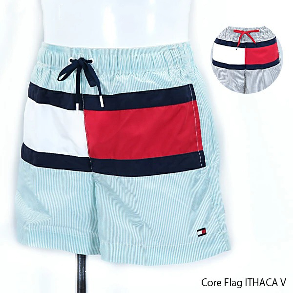   ﾄﾐｰﾋﾙﾌｨｶﾞｰ Hilger Solid Short Drawstring 水着 109512.jpg