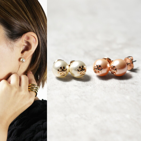 Tory Burch トリーバーチ ピアス スタッドピアス 両耳用 真鍮 トリーバーチ ピアス レディース ブランド ミラー 真鍮 スタッド