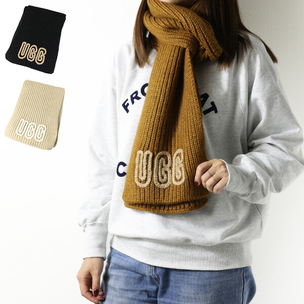楽天市場】UGG アグ W CHUNKY RIB KNIT SCARF チャンキーリブニット