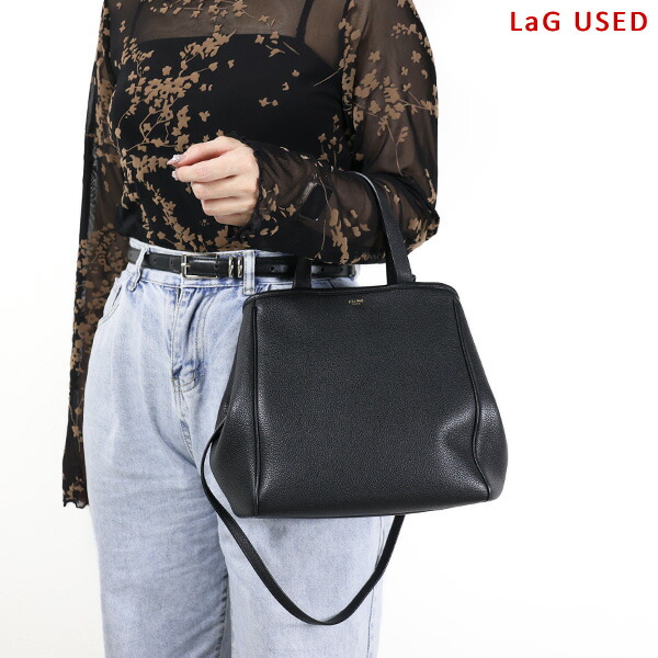 【中古品】CELINE セリーヌ ハンドバッグ Small Folded Cabas Hand Bag スモール フォールド カバ 194073CR7 38NO レディース ショルダーバッグ レザー 2WAY クロスボディ 鞄 LaG Onlinestore｜LaG OnlineStore　店