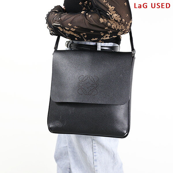 【中古品】LOEWE ロエベ ショルダーバッグ Anagram Punching Shoulder Bag アナグラム パンチングロゴ レディース レザー クロスボディ 鞄 LaG Onlinestore|LaG OnlineStore 店