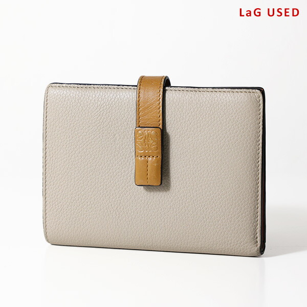 【中古品】LOEWE ロエベ 二つ折り財布 Vertical Medium Wallet バーティカル ウォレット ミディアム 124.12.S87 2463 レディース レザー 小銭入れあり アナグラム LaG Onlinestore|LaG OnlineStore 店
