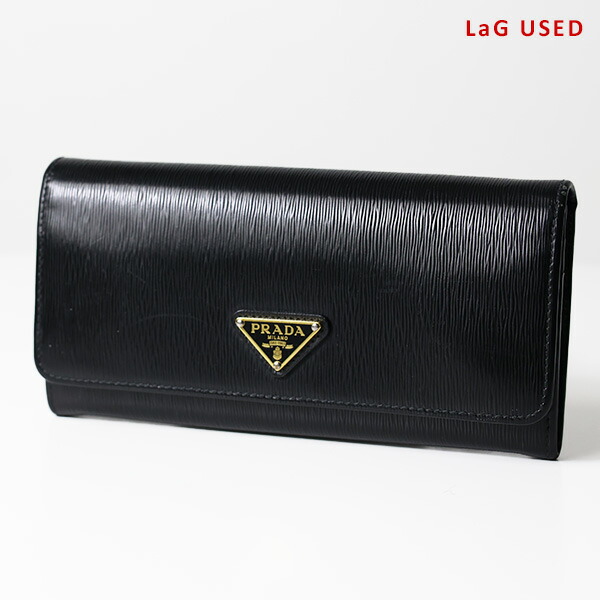 【中古品】PRADA プラダ 長財布 Long Wallet レディース 二つ折り レザー 小銭入れあり トライアングルロゴ LaG Onlinestore｜LaG OnlineStore　店 27,860円