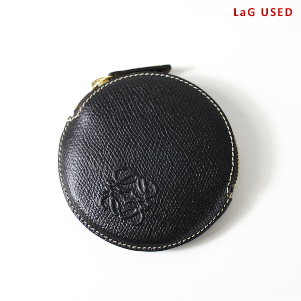 【中古品】LOEWE ロエベ コインケース Anagram Cookie Change Purse 112.55.401 レディース レザー ラウンド 小銭入れ アナグラム LaG Onlinestore｜LaG OnlineStore　店