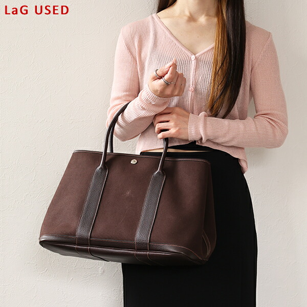 【中古品】HERMES エルメス トートバッグ Garden Party ガーデンパーティ レディース キャンバス レザー J刻印 鞄 LaG Onlinestore｜LaG OnlineStore　店