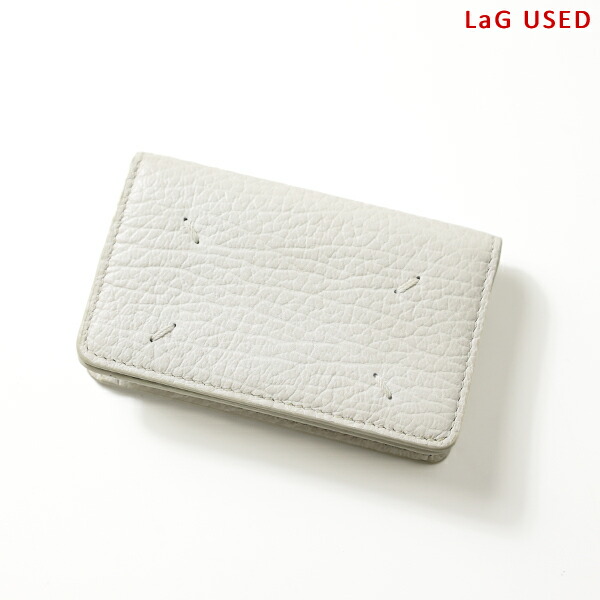 【中古品】Maison Margiela メゾン マルジェラ カードケース Card Case S56UI0223 P0399 メンズ レザー 名刺入れ ビジネス 4ステッチ ロゴ LaG Onlinestore|LaG OnlineStore 店