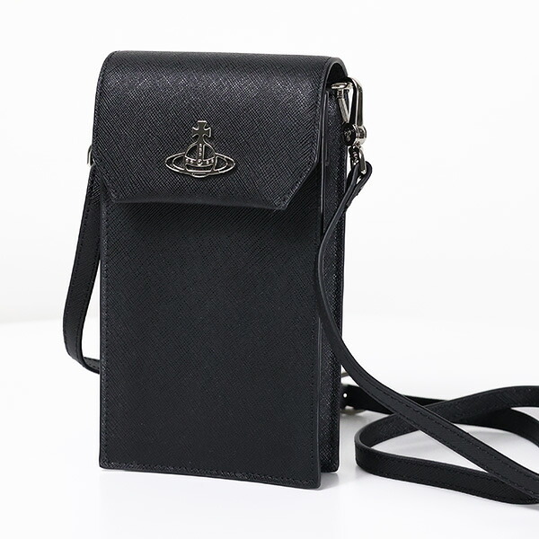 Vivienne Westwood ヴィヴィアンウエストウッド SAFFIANO PHONE BAG スマホバッグ スマホショルダー フォンバッグ ショルダーバッグ 鞄 メタルオーブ レディース 53030019 L001N LA LaG Onlinestore
