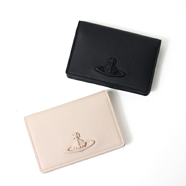 Vivienne Westwood ヴィヴィアンウエストウッド カードケース Flap Card Holder 54020012W L00DW レディース レザー 二つ折り 名刺入れ カードホルダー 3Dオーブ LaG Onlinestore|LaG OnlineStore 店