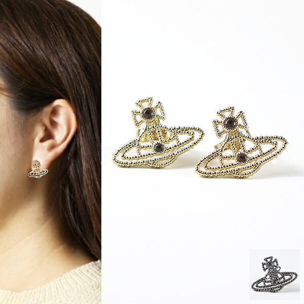Vivienne Westwood ヴィヴィアンウエストウッド ピアス Coretta Stud Earrings コレッタ 62010372 レディース オーブ キュービックジルコニア 両耳用 アクセサリー LaG Onlinestore｜LaG OnlineStore　店