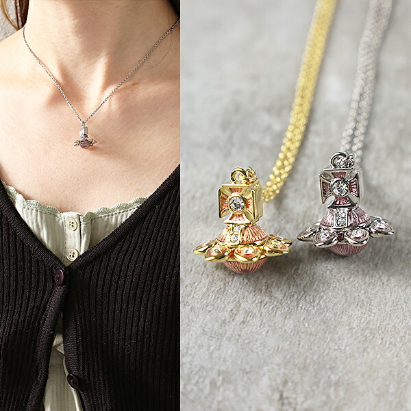 Vivienne Westwood ヴィヴィアンウエストウッド ネックレス Capucine Pendant カプシーヌ 630203HN レディース オーブ ラインストーン ペンダント アクセサリー LaG Onlinestore|LaG OnlineStore 店