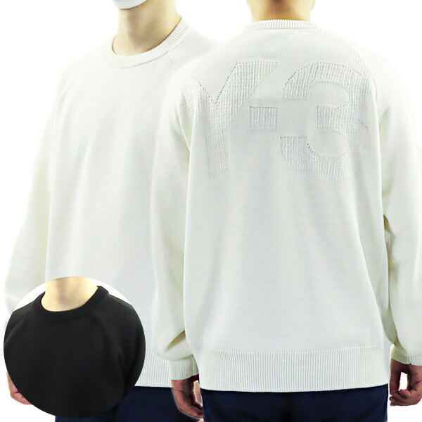 Y-3 ワイスリー M CLASSIC KNIT CREW SWEATER GV4215 GV4214 クラシック ニット クルーネック セーター 長袖 ロゴ メンズ LaG Onlinestore