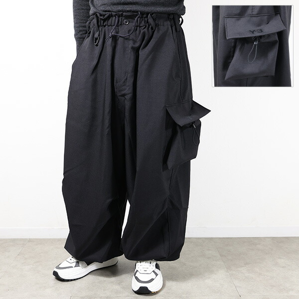 楽天市場】Y-3 ワイスリー カーゴパンツ WASHED TWILL PANTS