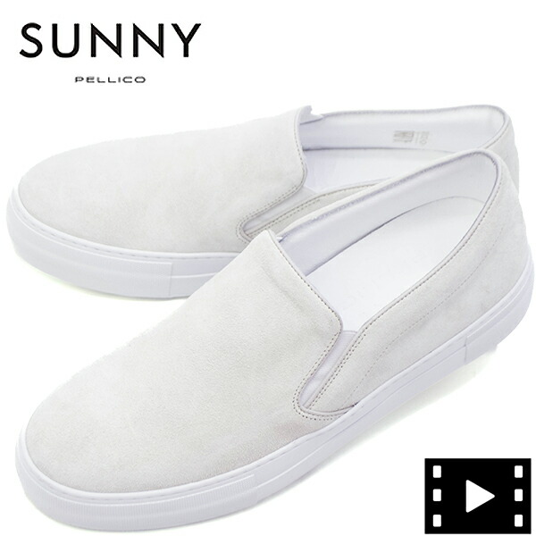 【百貨店大売り出し 二分の一以下】ペリーコサニー スニーカー メンズ スエードスリッポン ジョイア PELLICO SUNNY GIOIA PM23 M001 SUEDE PLS LATTE【返品取り替えっこ不可】 special priceBM