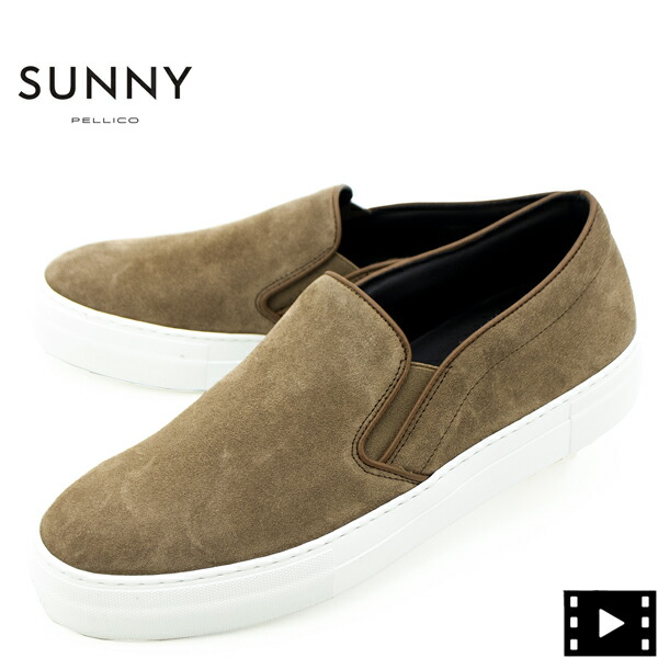 【セール】ペリーコサニー スニーカー メンズ スエードスリッポン ジョイア PELLICO SUNNY GIOIA PM23 M001 SUEDE PLS TALPA【返品交換不可】 special priceAM