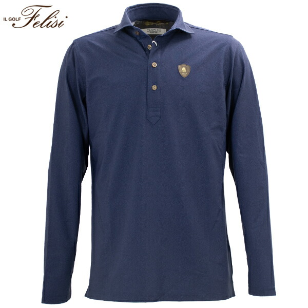 【セール 半額以下】フェリージゴルフ ウェア メンズ 長袖 ポロシャツ Felisi GOLF MS CANCLINI LS WC SHIRT FLG64M002 FLG 076 NAVY【返品交換不可】 special priceBM｜ラグラグマーケット
