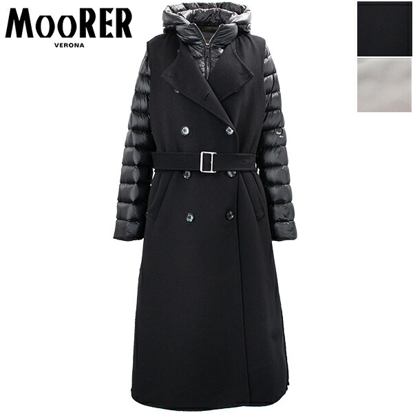 楽天市場】ムーレー ダウン レディース ウールカシミヤ 切り替えダウン