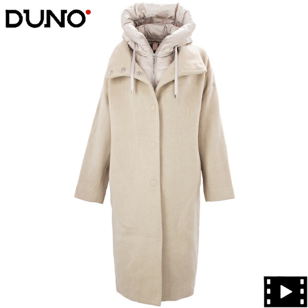 ＤＵＮＯ　ウール切り替え　ロングダウンコート 楽天市場】DUNO デュノ レディース コート ダウン パーカー