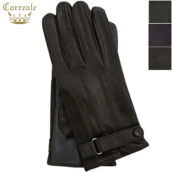 【セール】コレアーレグローブス 手袋 メンズ ラムレザー カシミヤ グローブ 手袋 タッチパネル対応 Correale gloves CRM-6079 CRG【返品交換不可】 special priceAM m-zasale|ラグラグマーケット