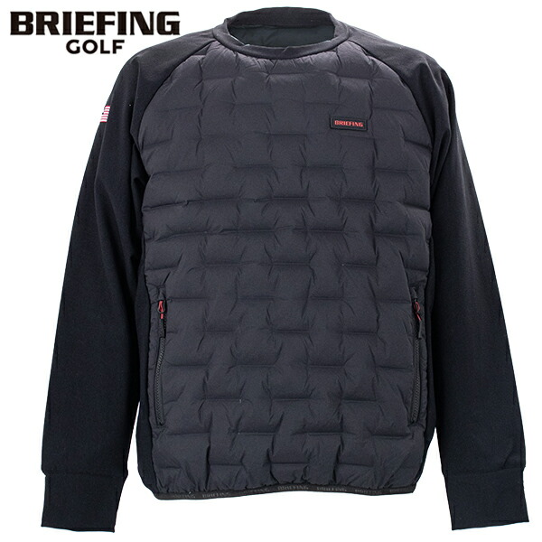 BRIEFING GOLF - MENS PANEL STRIPE HIGH NECK | メンズ パネル
