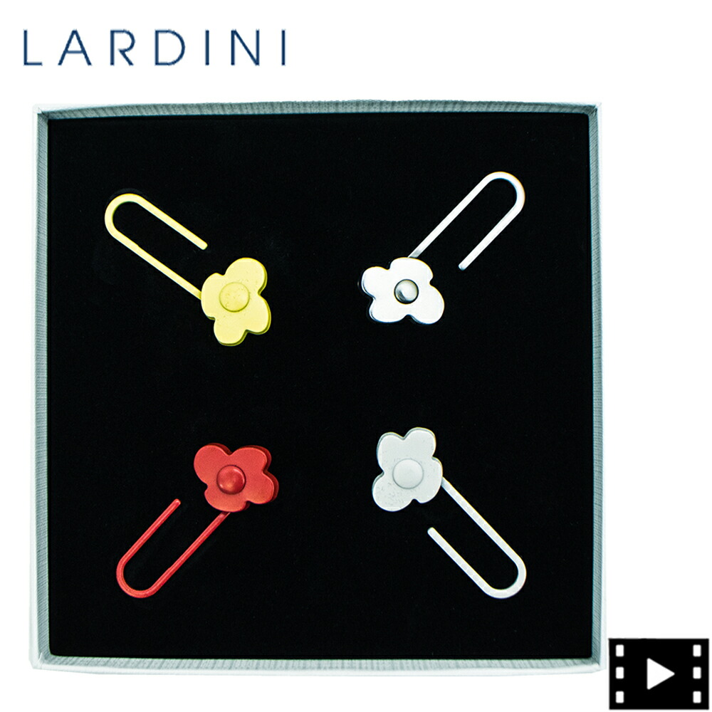 bottLARDINI ブートニエール フェルト4個セット LARDINI ラルディーニ ／ ブートニエール4色セット「BOX
