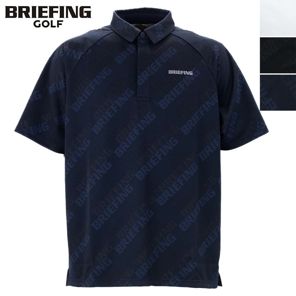ブリーフィング ゴルフ ウェア メンズ リラックスフィット シャドウロゴジャガード ポロシャツ BRIEFING GOLF MS SHADOW LOGO JQ SHIRT BRG261M41 BRG