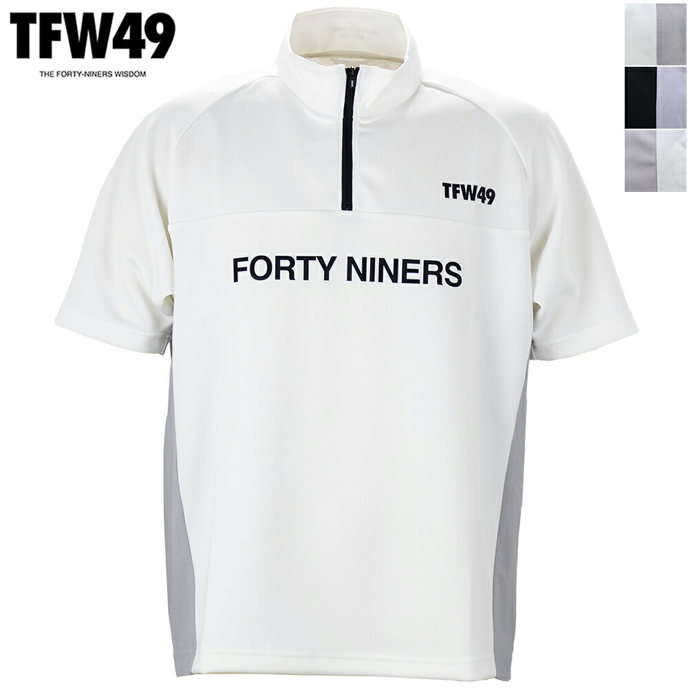 ティーエフダブリュー49 ゴルフ 御召しもの メンズ ハーフジップショートスリーブモックネック TFW49 HALF ZIP S/S MOCK NECK T102610007 TFW