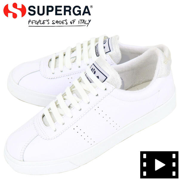 楽天市場 スペルガ Superga レディース 日本限定モデル レザー ローカットスニーカー Sports S00c4foj 2843 Comflealamew Jp 39 Wht Gry Slv9 ホワイト シルバー ラグラグマーケット