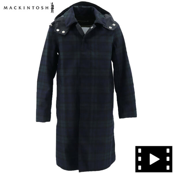 楽天市場 楽天スーパーセール マッキントッシュ Mackintosh メンズ ブラックウォッチ柄 フード付き ステンカラーコート ダンケルド Dunkeld Hood Tech Ck a Gmh 1007 E04 Blackwatch ネイビー 返品交換不可 Special Priceam ラグラグマーケット