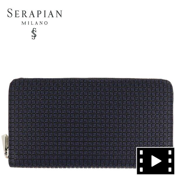 楽天市場】セラピアン 財布 PVC型押し ラウンドジップ長財布 SERAPIAN