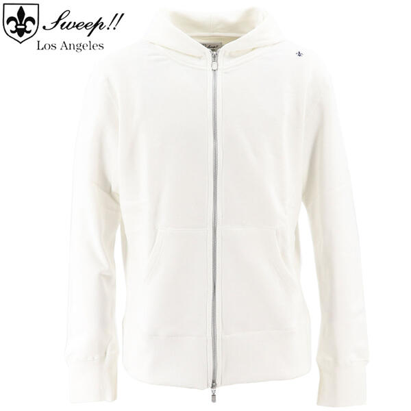 スウィープ 天使の都市 パーカー メンズ ジップアップ パーカー Sweep!! LosAngeles WHITE ZIP UP PARKER / SL180001 SWP （白いこと）
